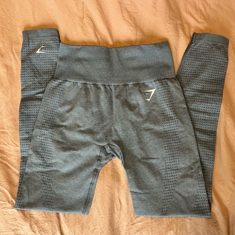 Gymshark Vital Seamless 2.0 Leggings in Blue Marl